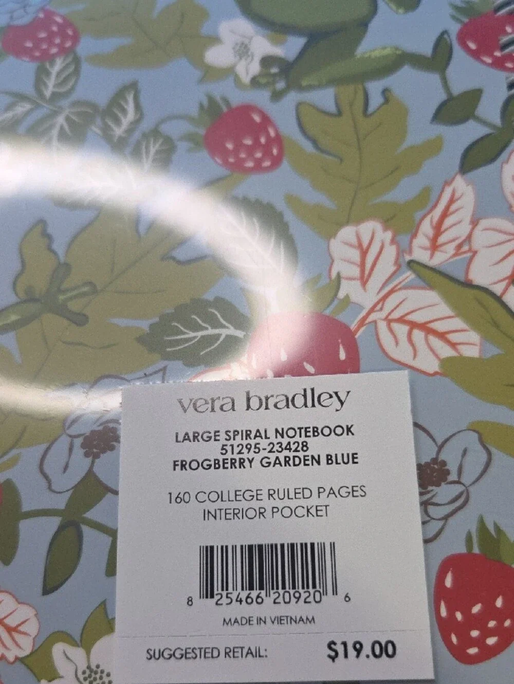Vera Bradley Large Spiral Notebook
